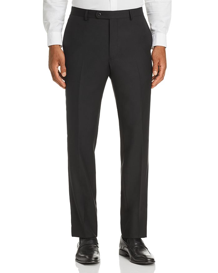 Shop John Varvatos Wool Slim Fit Suit Pants In Black