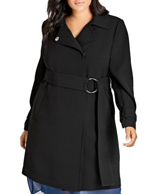 City Chic Plus - Belted Coat