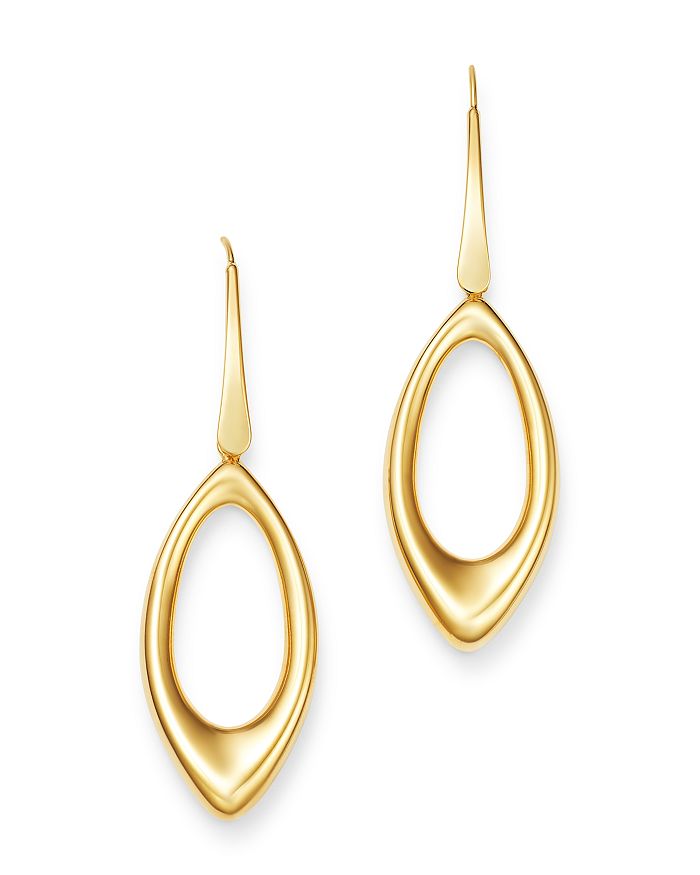 Bloomingdale's 14k Yellow Gold Open Teardrop Earrings - 100% Exclusive
