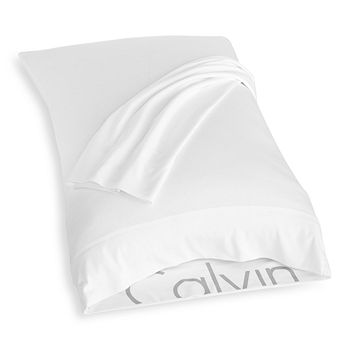 Calvin Klein - Modern Cotton Jersey Body Solid Standard Pillowcase, Pair