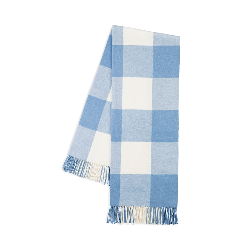 Lands Downunder Landsdown Under Buffalo Check Cotton Blend Throw In Denim