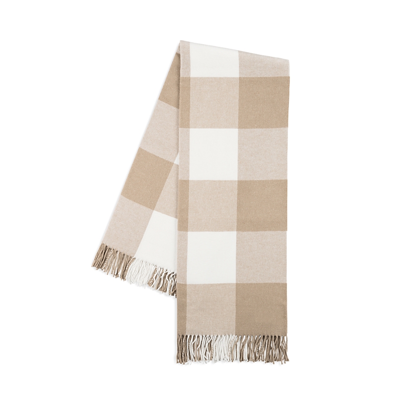 Shop Lands Downunder Landsdown Under Buffalo Check Cotton Blend Throw In Dune