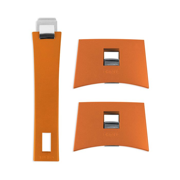 Shop Cristel Mutine 3-piece Handle Set In Orange