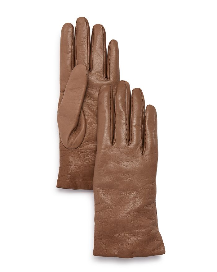 Bloomingdale's Cashmere-lined Leather Gloves - 100% Exclusive In Argilla