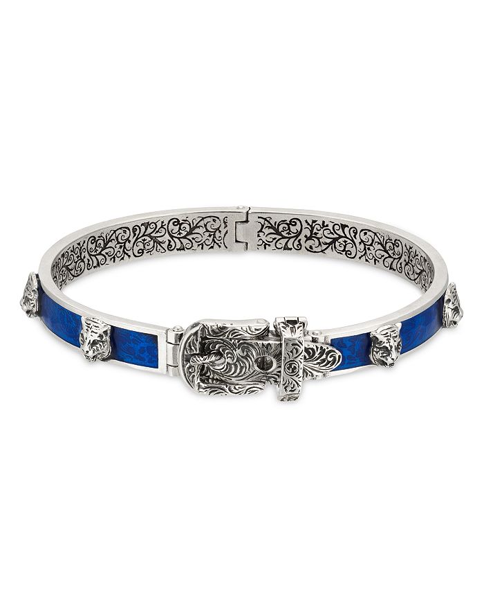 Gucci bracelet in discount silver with feline head