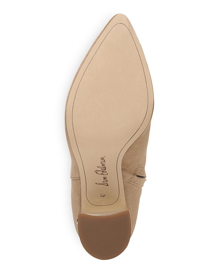 sam edelman hilty leather block heel booties
