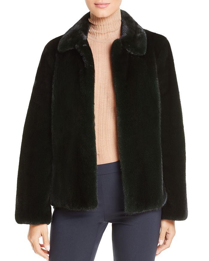 Maximilian Furs X Zac Posen Short Mink Fur Coat - 100% Exclusive In Emerald