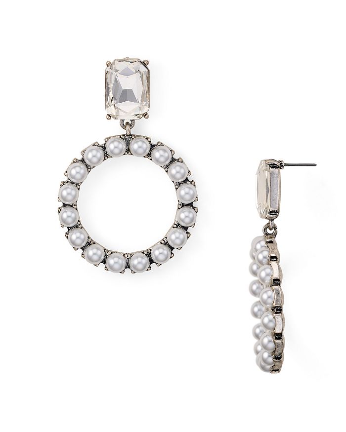 AQUA - Crystal Circle Drop Earrings - 100% Exclusive
