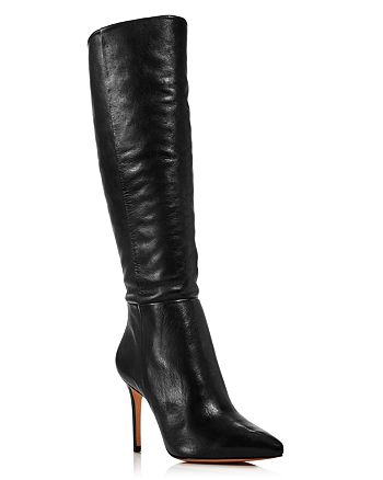 SCHUTZ Women's Magalli Pointed Toe Tall Leather Boots | Bloomingdale's
