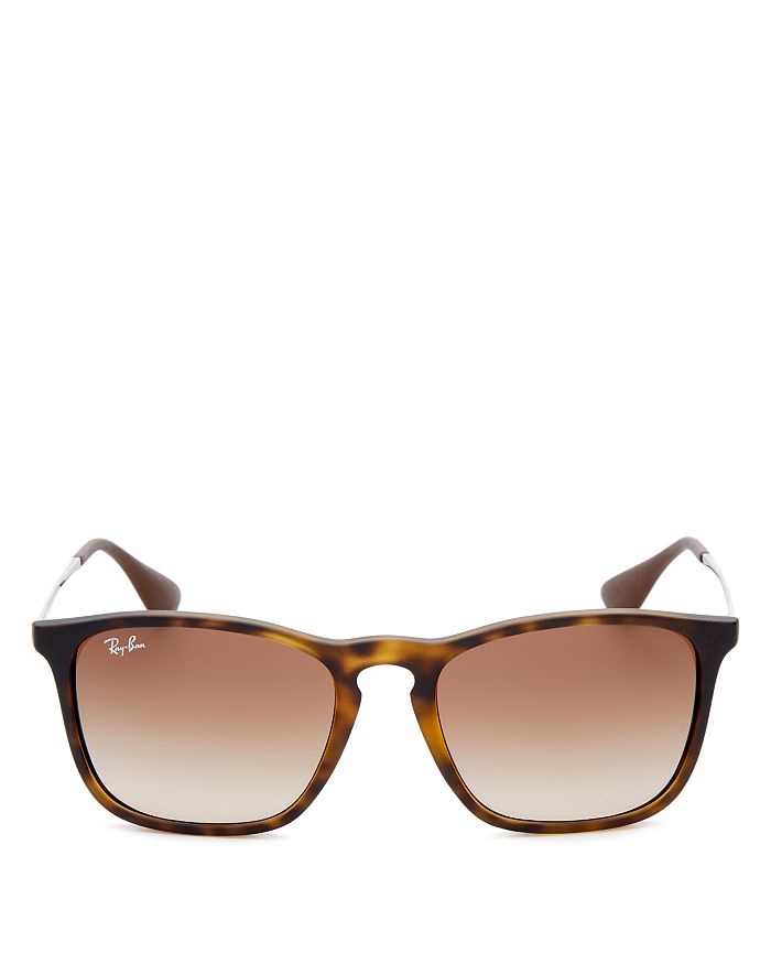 Ray Ban Ray-ban Unisex Rubberized Youngster Wayfarer Sunglasses, 54mm In Havana/brown Gradient