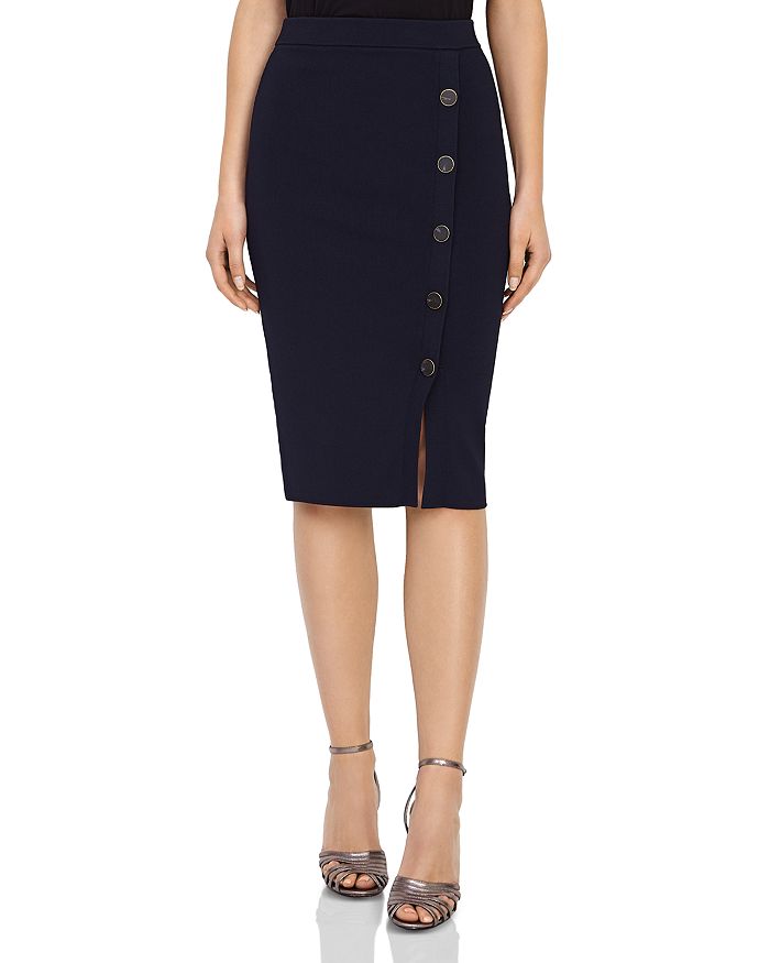 Hatty button front pencil skirt clearance