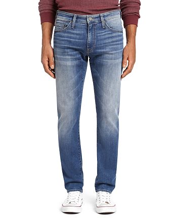 Mavi Zach Straight Leg Jeans in Mid Foggy Williamsburg | Bloomingdale's