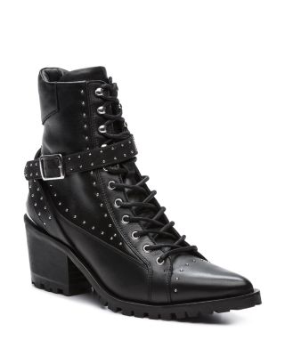 Steffy Studded Leather Boots 