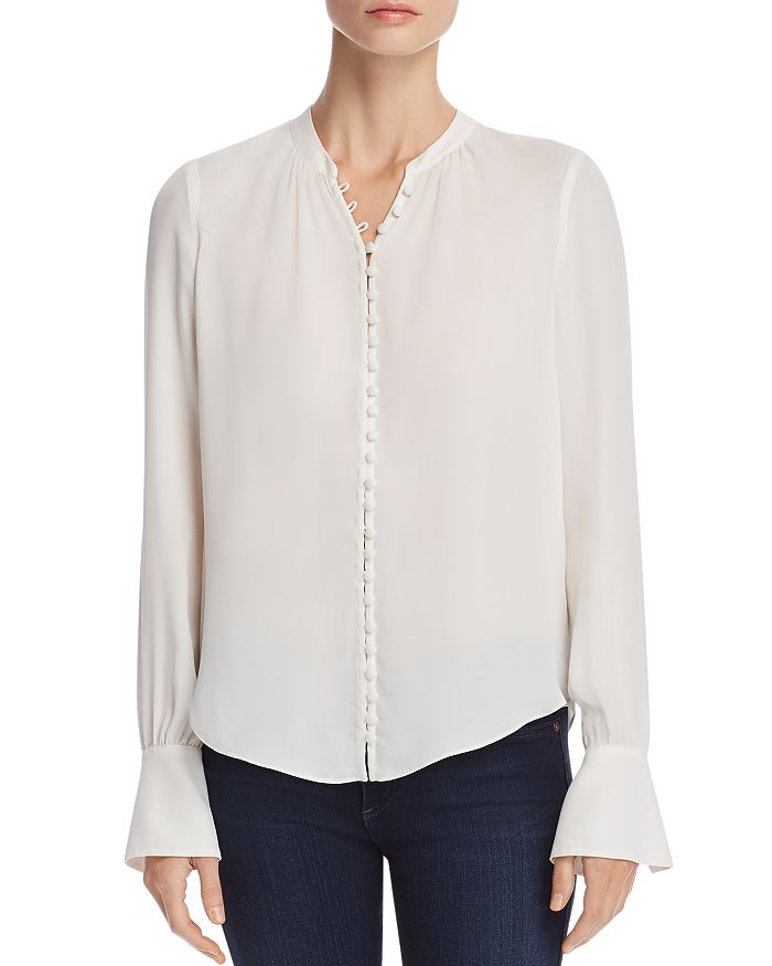 Joie Tariana Flare Cuff Button Front Top | Bloomingdale's