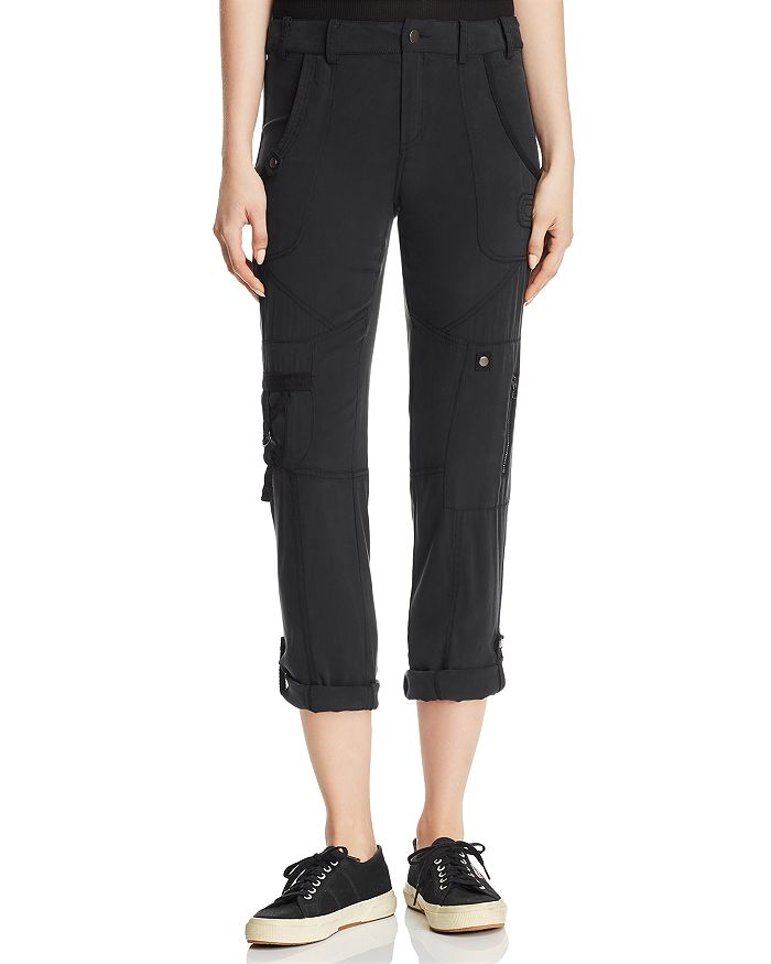 Go By Go Silk Army Pants In Washed Black
