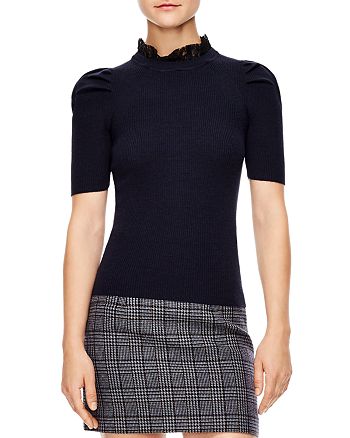 Phoenix Ribbed Short Sleeve Sweater