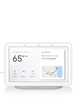 home hub touch-screen speaker in rock candy white