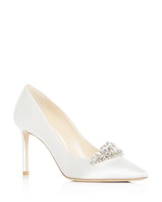 Romy 85 Embellished Pointed-Toe Pumps 