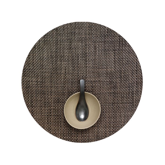 Shop Chilewich Basketweave Round Placemat In Earth