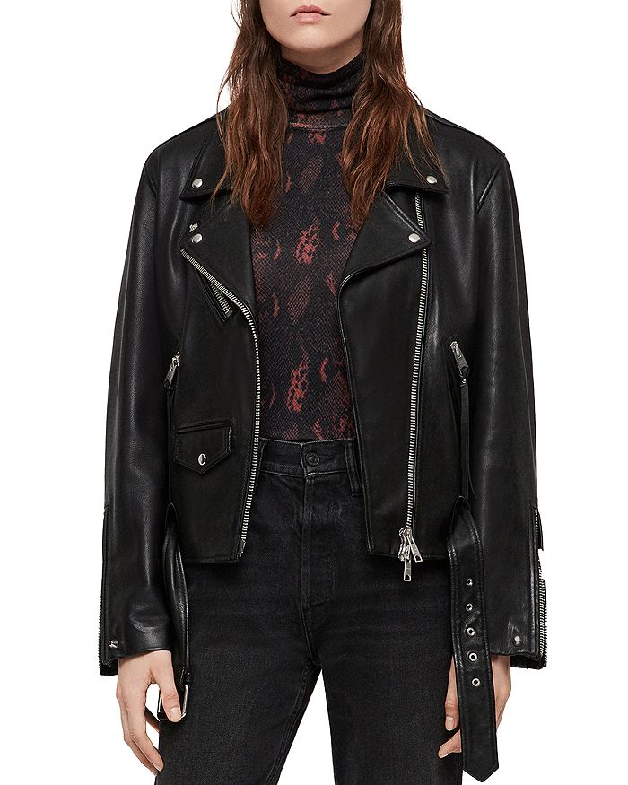 ALLSAINTS Billie Leather Biker Jacket | Bloomingdale's