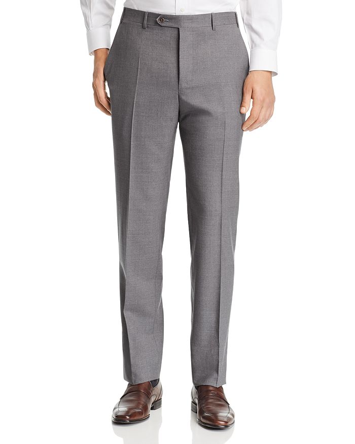 Canali Siena Tropical-Weave Solid Classic Fit Dress Pants | Bloomingdale's