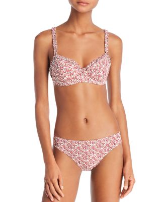 Tory Burch Wild Pansy Underwire Bikini Top Wild Pansy Hipster Bikini Bottom Bloomingdale s