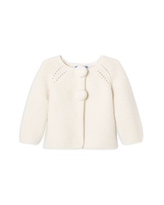 baby girl pom pom cardigan