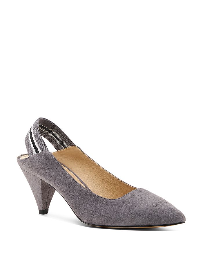 BOTKIER WOMEN'S COBBLE HILL CONE HEEL SUEDE SLINGBACK PUMPS,BF1351