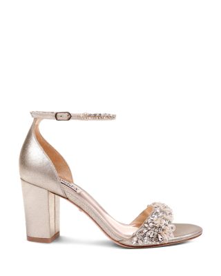 evening shoes with block heel