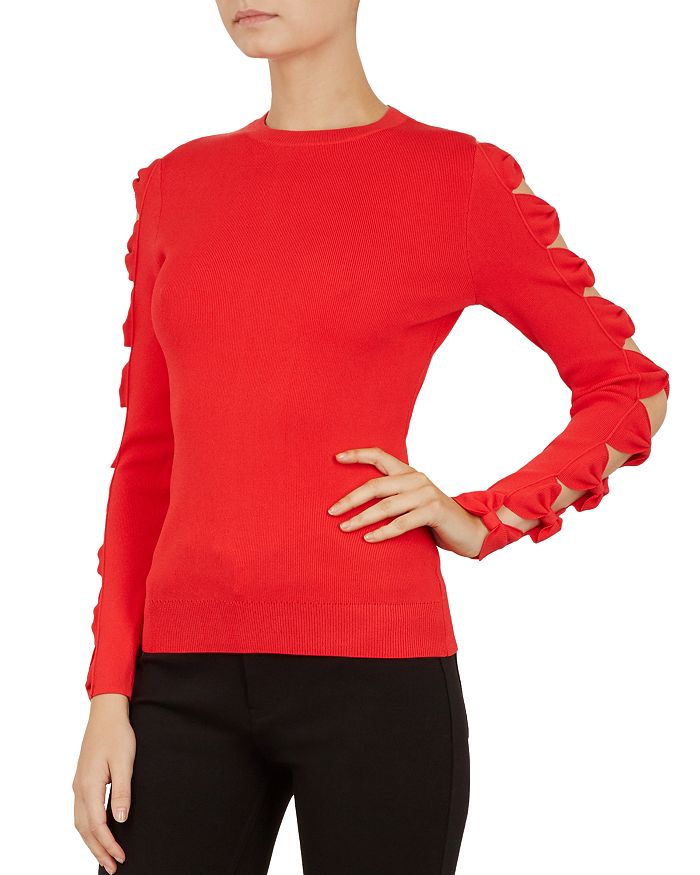 Ted Baker Yonoh Cutout Bow Sleeve Sweater Bloomingdale s