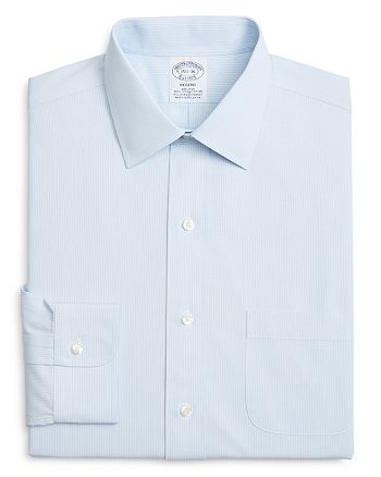 Brooks Brothers Micro Stripe Classic Fit Dress Shirt | Bloomingdale's