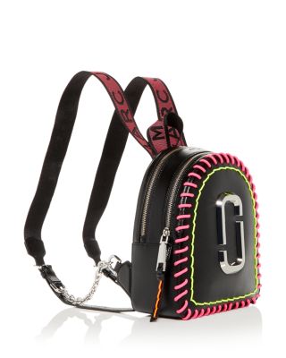 MARC JACOBS MARC JACOBS Pack Shot Whipstitch Leather Backpack