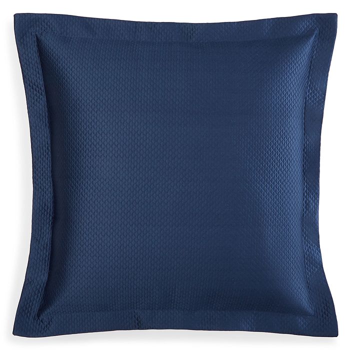 Matouk Alba Quilted Euro Sham In Navy