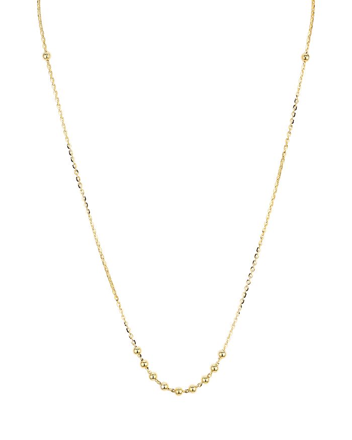 Shop Argento Vivo Beaded Chain Necklace In 14k Gold-plated Sterling Silver, 16