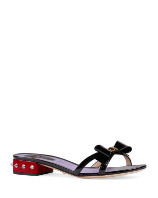 Gucci - Women's Patent Leather Pumps with Bow