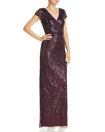 Adrianna papell embellished column gown clearance