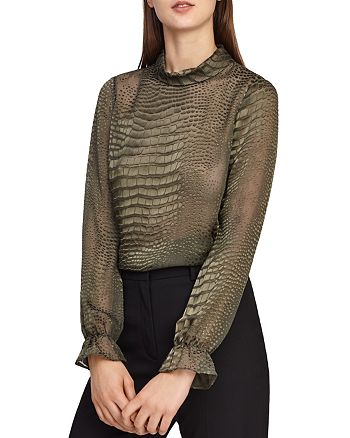 reiss burnout blouse