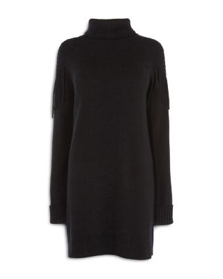 KAREN MILLEN Fringe Detail Tunic Dress | Bloomingdale's