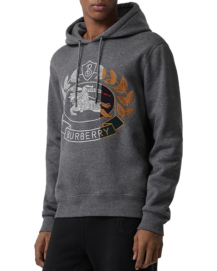 Burberry embroidered hooded sweatshirt 2025