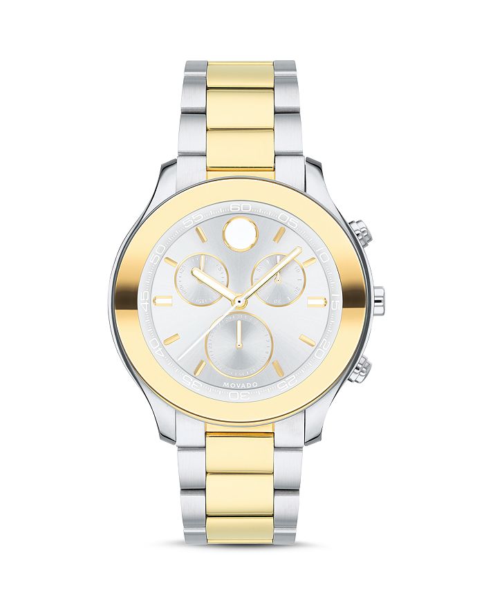 MOVADO BOLD SPORT TWO-TONE YELLOW GOLD CHRONOGRAPH, 39MM,3600546