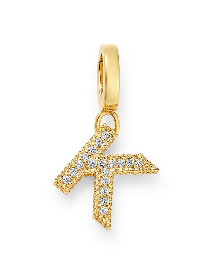 Roberto Coin 18k Yellow Gold Diamond Initial Charm In K/gold