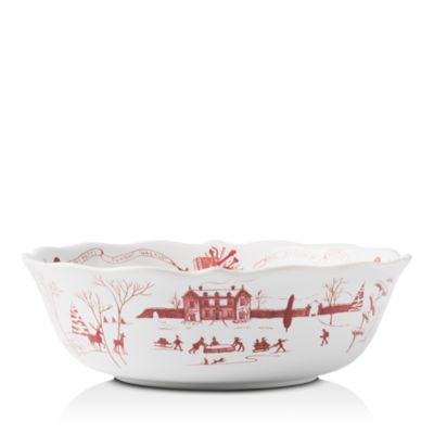 Country Estate Winter Frolic Serving Bowl