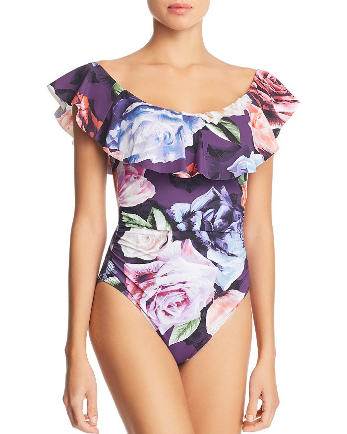 La blanca off the shoulder swimsuit clearance