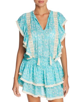 ruffle swim cover up