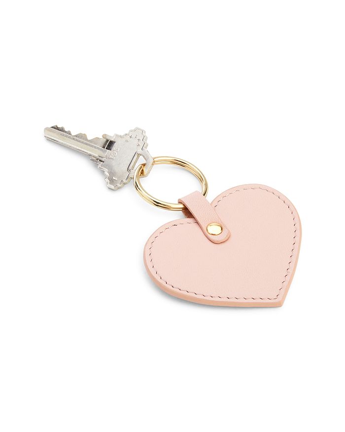 Tory Burch Heart Coin Case Key Fob in Pink