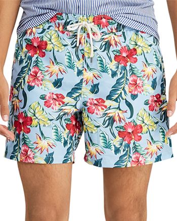 Polo Ralph Lauren Traveler Floral-Print Swim Shorts | Bloomingdale's