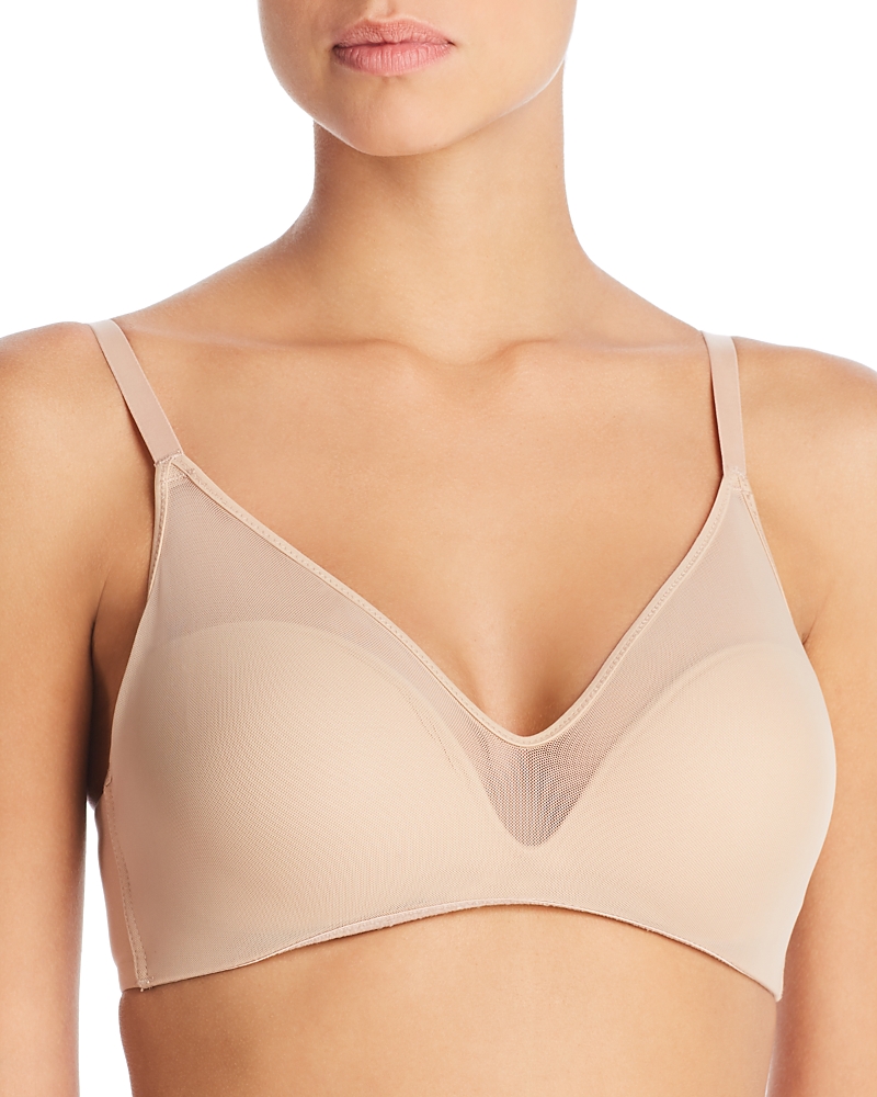 Le Mystere Sheer Illusion Wireless Bra In Natural