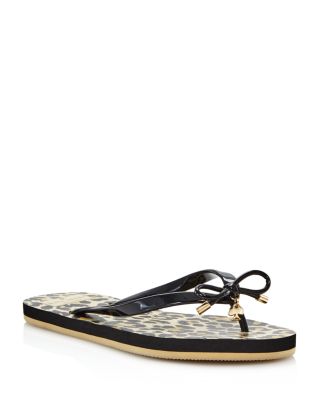 kate spade leopard print flip flops