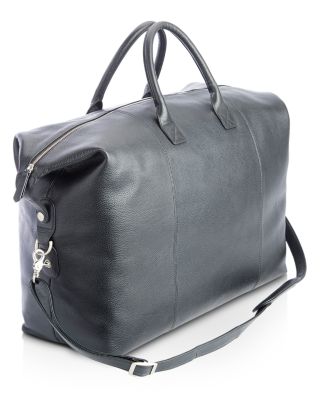 Leather Weekender Duffel Bag