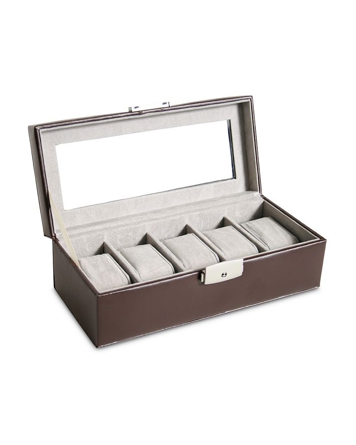 ROYCE New York Leather Watch Box Display Case Bloomingdale's